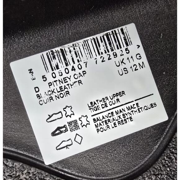 Clarks Mens Pitney Cap Derby Leather Oxfords Dress Shoes Black Lace Up SZ 12 NEW - Picture 9 of 11